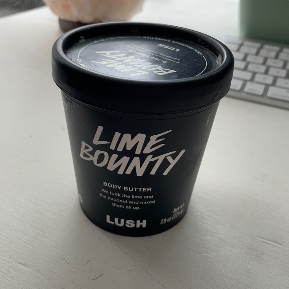 Lush cosmetics lime bounty body butter lotion
